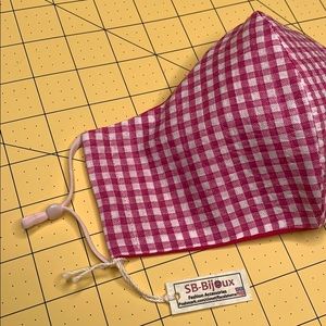 Handmade Fashion Face Mask Country Squares 06